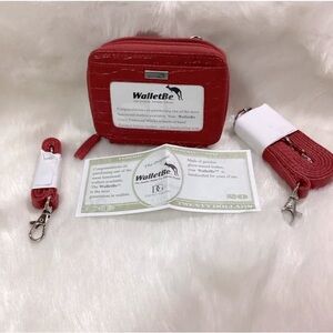 WalletBe Italian Leather Wallet, Coin, phone case. Includes original paperwork.